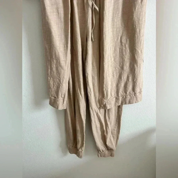 Tan Jumpsuit and Long Cardigan Set | size small - Picture 12 of 13